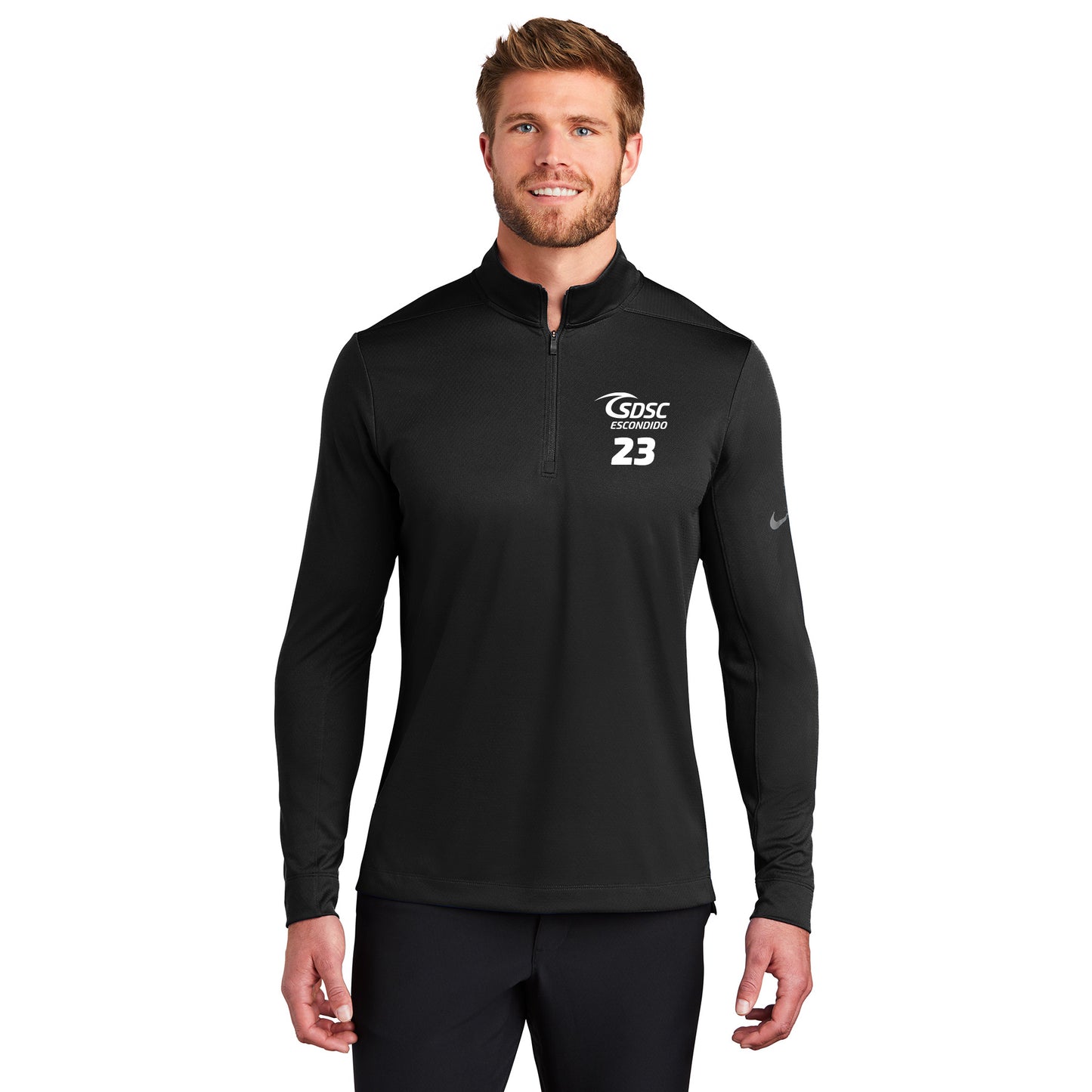 SDSC ESCONDIDO EMBROIDERED LOGO NIKE DRY 1/2-ZIP COVER-UP