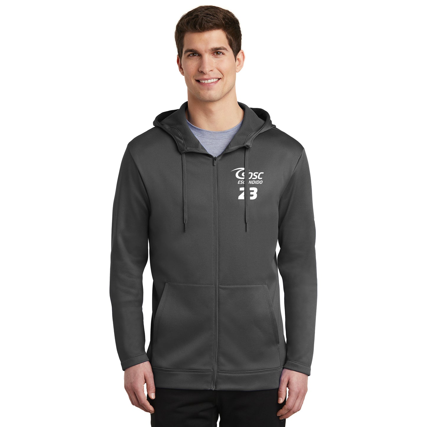 SDSC ESCONDIDO EMBROIDERED LOGO NIKE THERMA-FIT FULL-ZIP FLEECE HOODIE