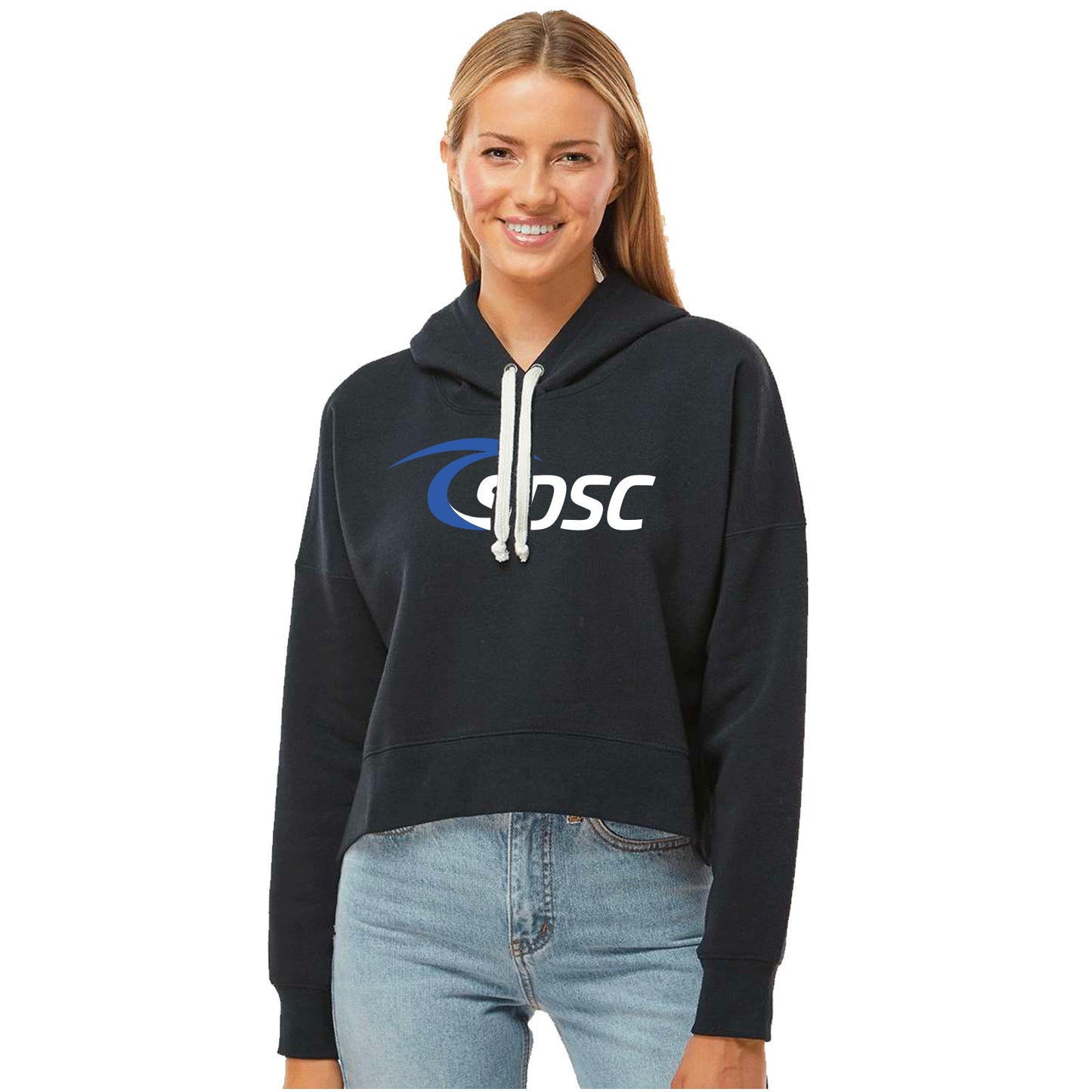 SDSC LOGO CROP HOODED SWEATSHIRT