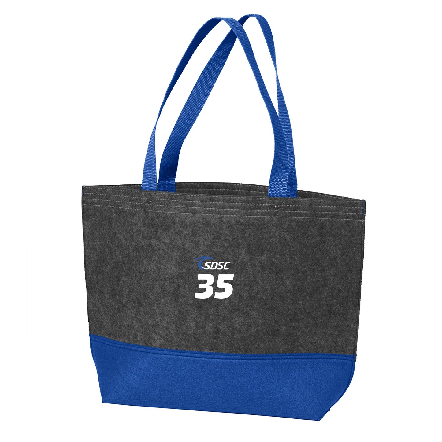 SDSC LOGO WITH NUMBER EMBROIDERED MEDIUM FELT TOTE