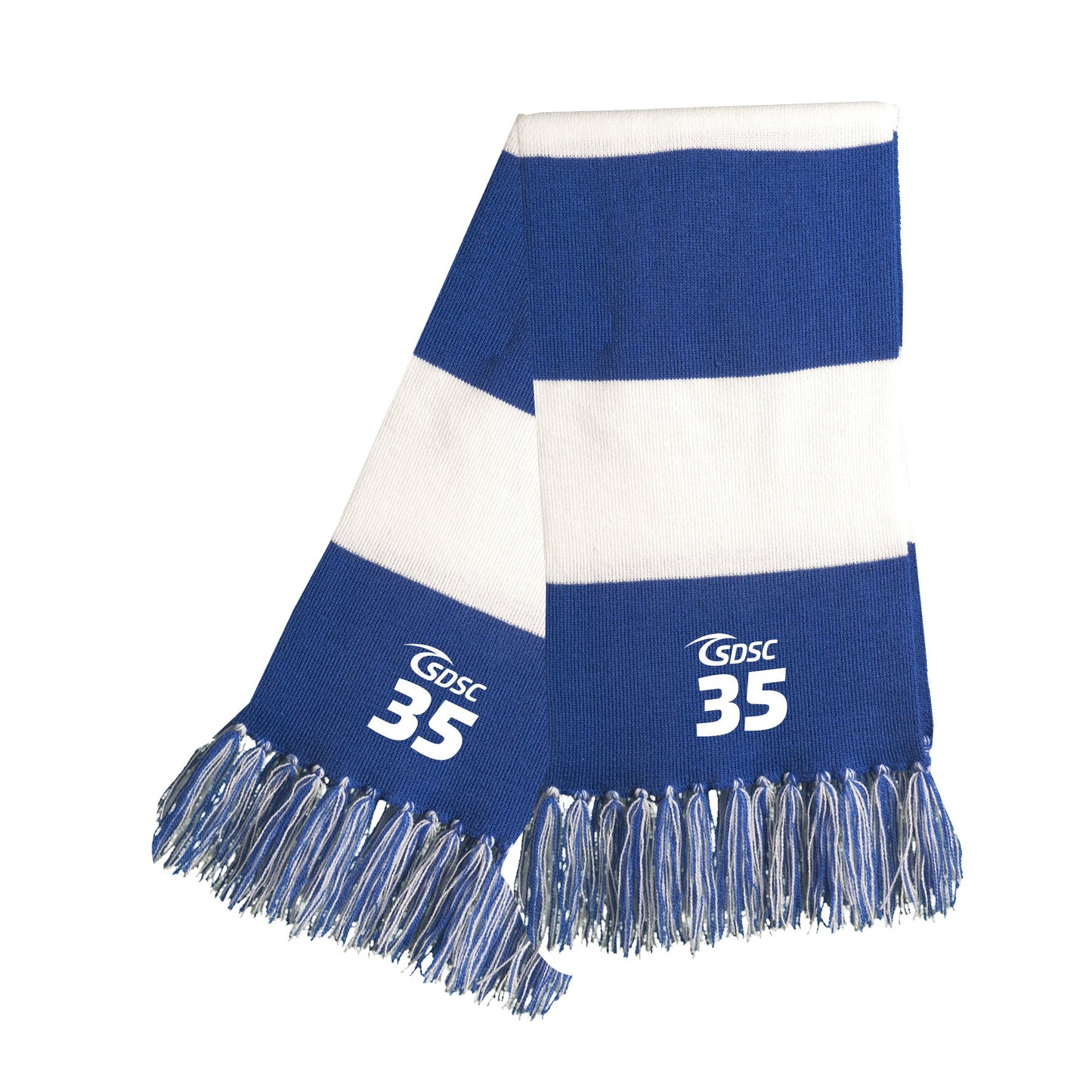 SDSC LOGO WITH NUMBER SPECTATOR SCARF