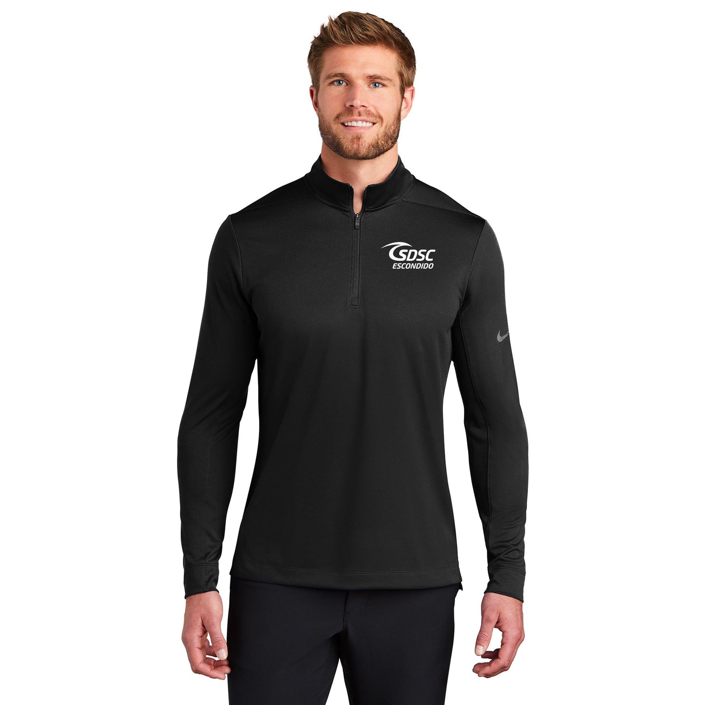 SDSC ESCONDIDO EMBROIDERED LOGO NIKE DRY 1/2-ZIP COVER-UP
