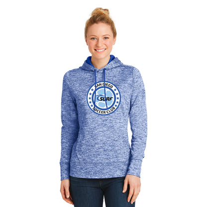 SDSC CIRCLE LADY'S POSICHARGEELECTRIC HEATHER FLEECE HOODED PULLOVER