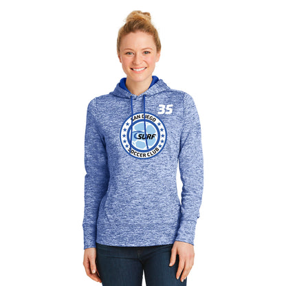 SDSC CIRCLE LADY'S POSICHARGEELECTRIC HEATHER FLEECE HOODED PULLOVER