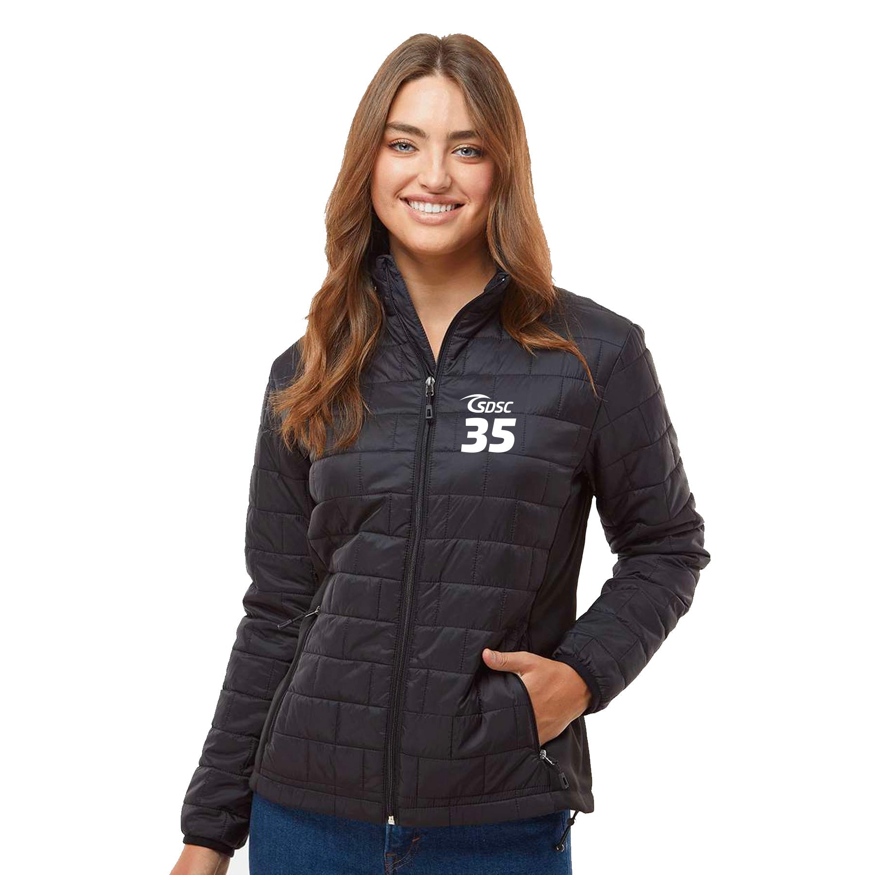 SDSC LOGO WITH NUMBER ELEMENT PUFFER JACKET