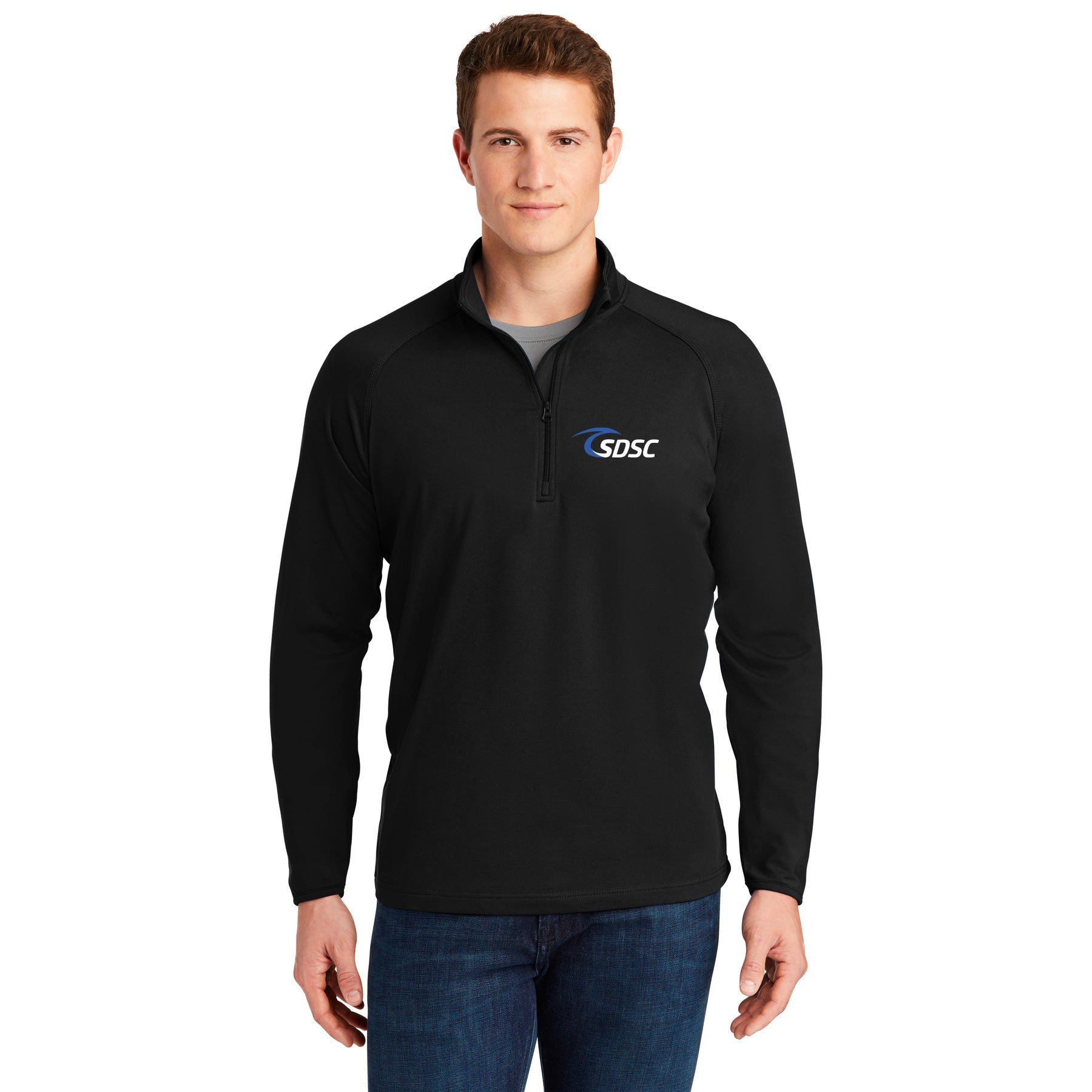 SDSC LOGO WITH NUMBER STRETCH 1/4-ZIP PULLOVER