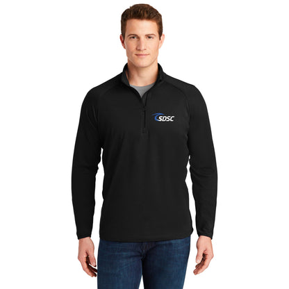 SDSC LOGO WITH NUMBER STRETCH 1/4-ZIP PULLOVER