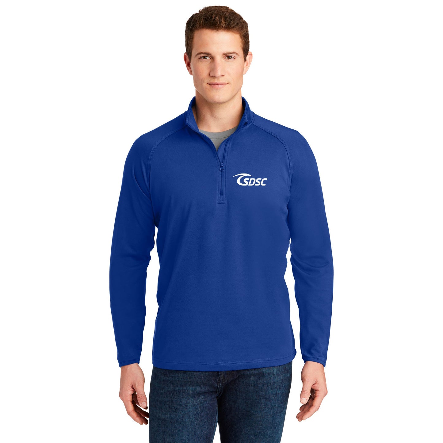 SDSC LOGO WITH NUMBER STRETCH 1/4-ZIP PULLOVER