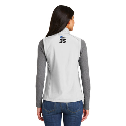 SDSC LOGO WITH NUMBER LADIES CORE SOFT SHELL VEST